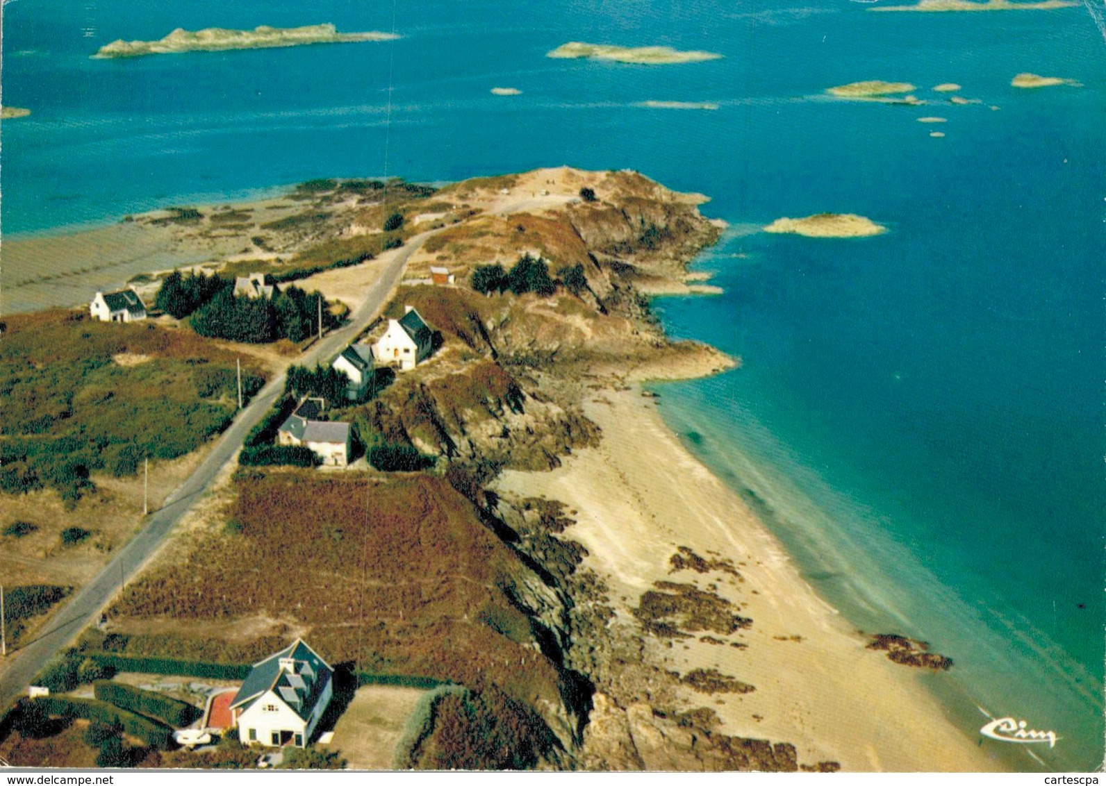 Saint Jacut De La Mer Vue Aerienne Le Chef De L'ile  CPM Ou CPSM - Saint-Jacut-de-la-Mer