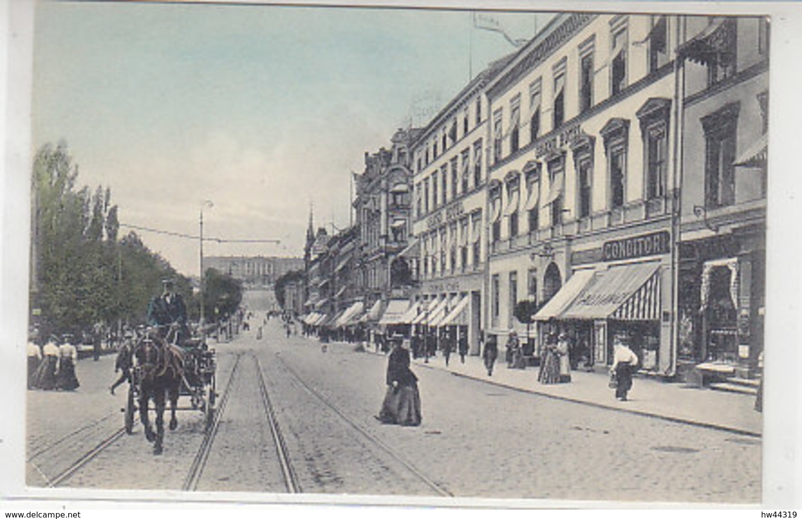 Oslo - Strasse Mit Geschäften - Um 1910 - Norwegen