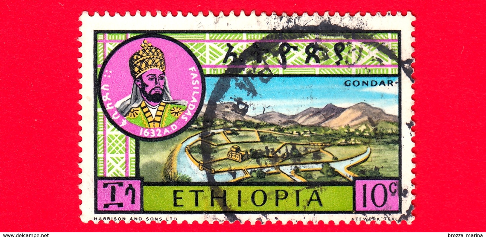 ETIOPIA - Usato - 1964 - Grandi Leader Etiopi II - Fasilades, Imperatore Dal (1682-1706) - 10 - Etiopia