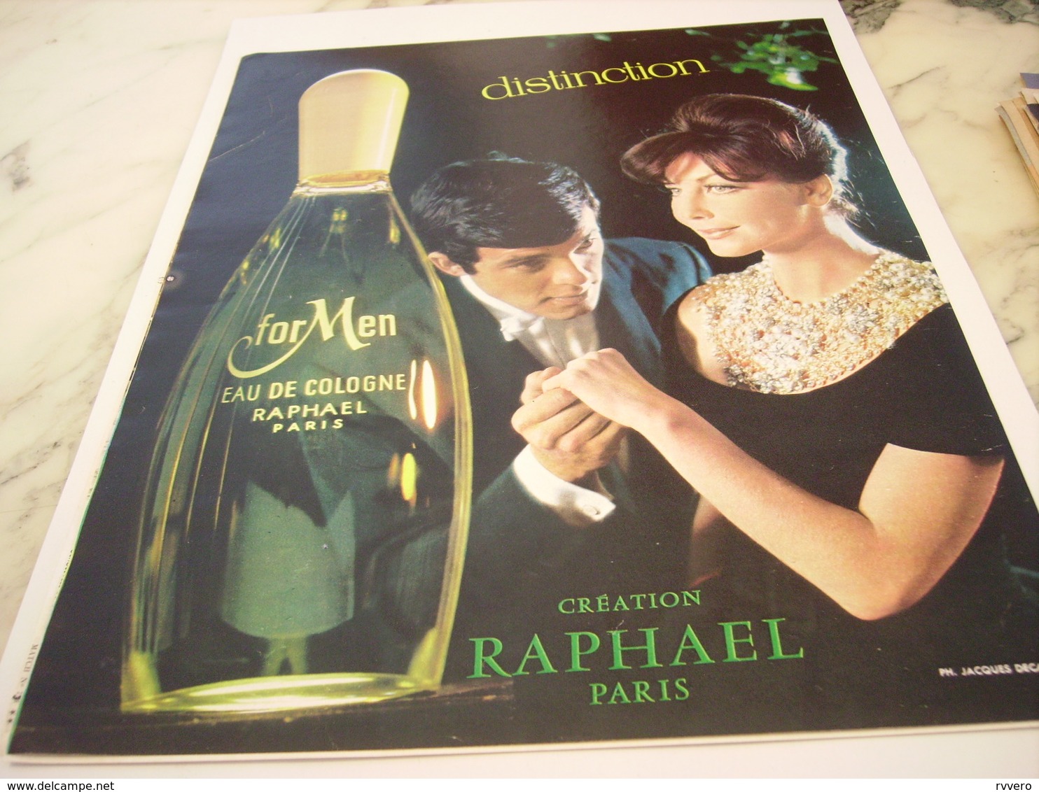 ANCIENNE PUBLICITE FOR MEN CREATION DE   RAPHAEL    1963 - Autres & Non Classés
