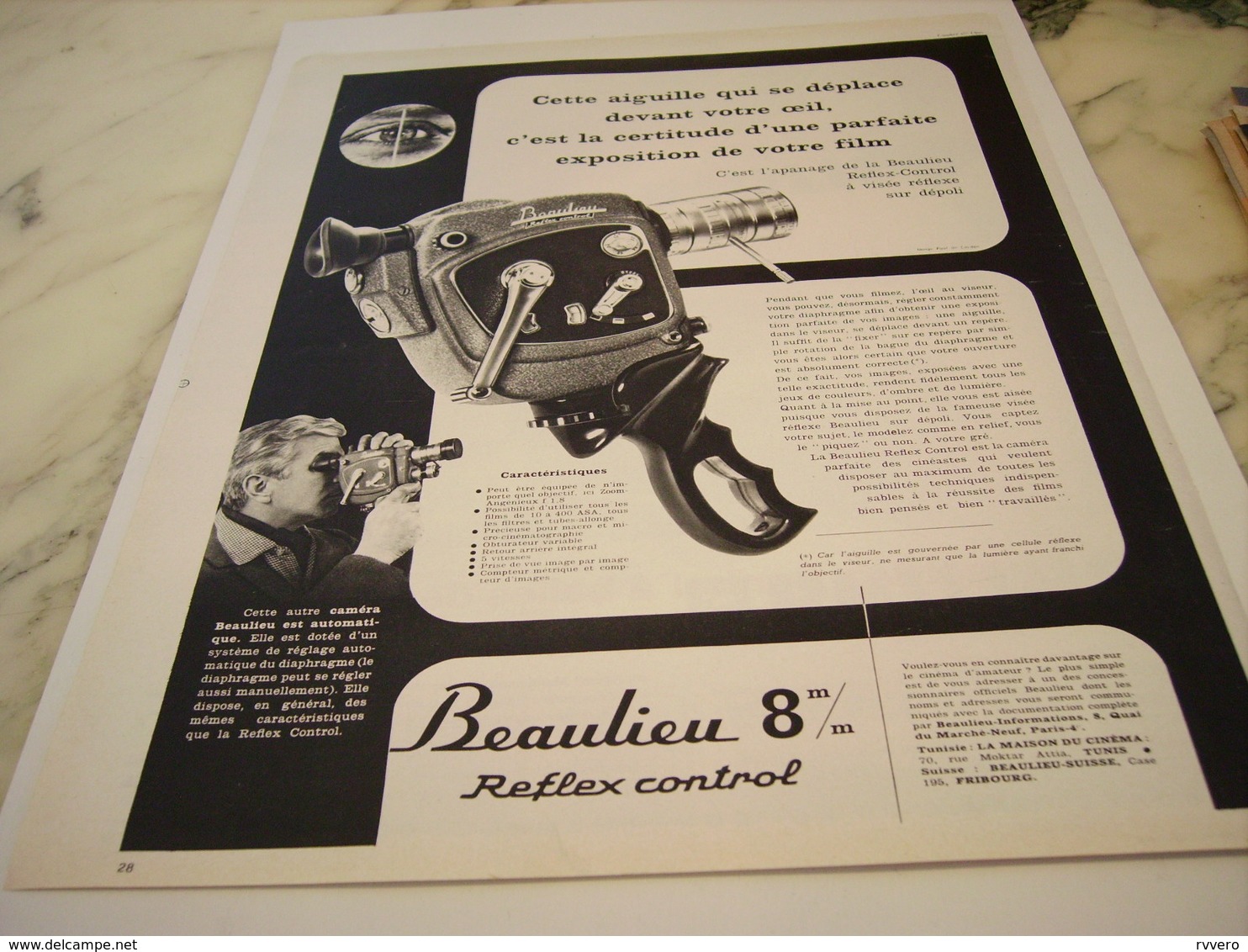 ANCIENNE  PUBLICITE TOUT DE SUITE LA  BEAULIEU   1963 - Andere Formaten