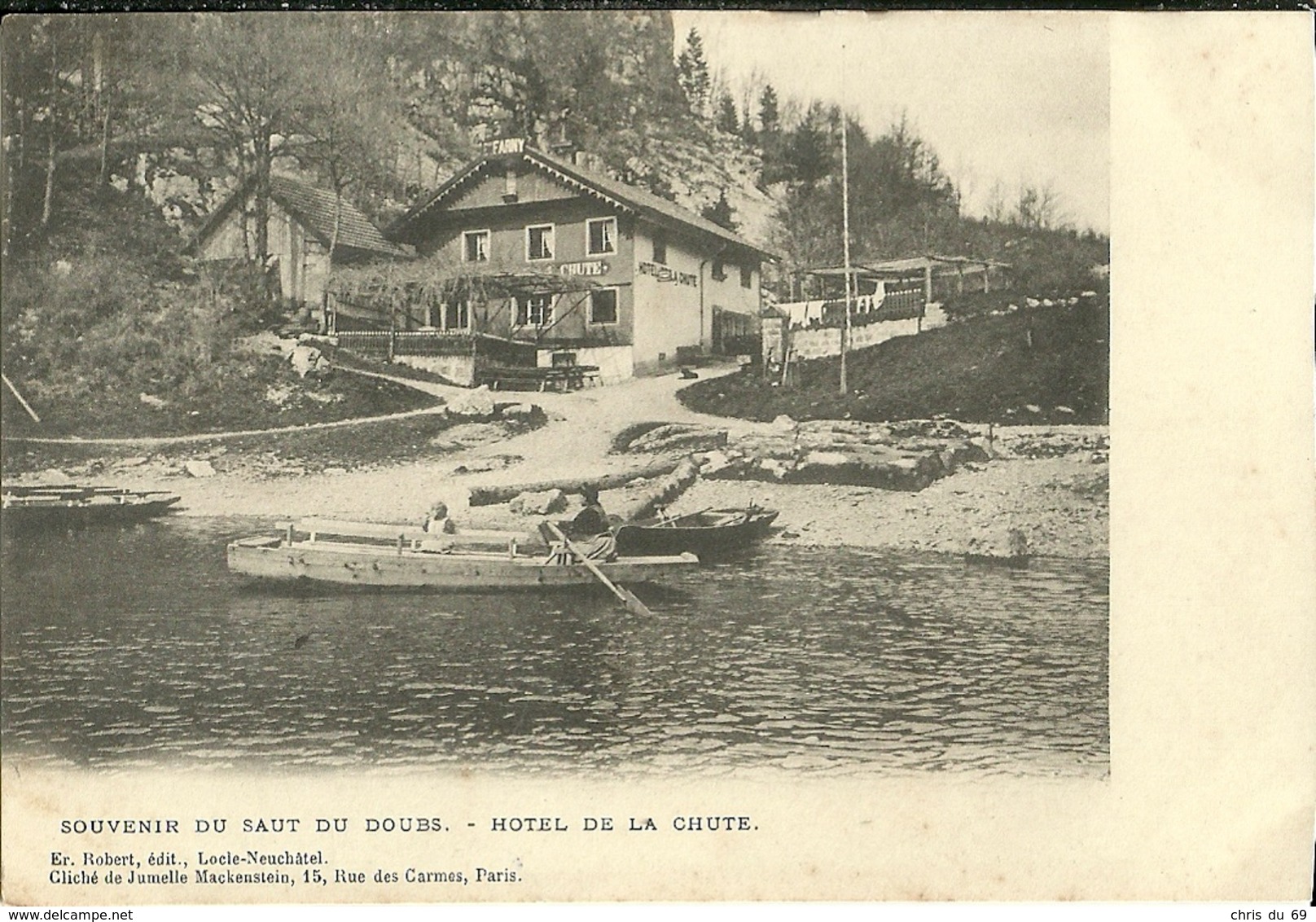 Souvenir Du Saut Du Doubs Hotel De La Chute - Autres & Non Classés