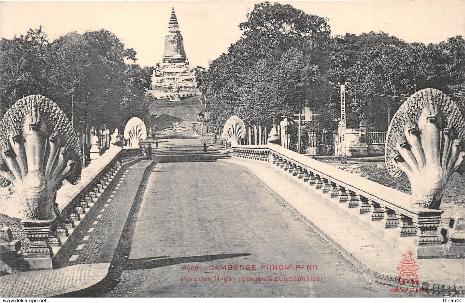 ¤¤  -  CAMBODGE   -  PHNOM-PENH   -  Pont Des Nagas ( Serpents Polycéphales )  -  ¤¤ - Cambodge