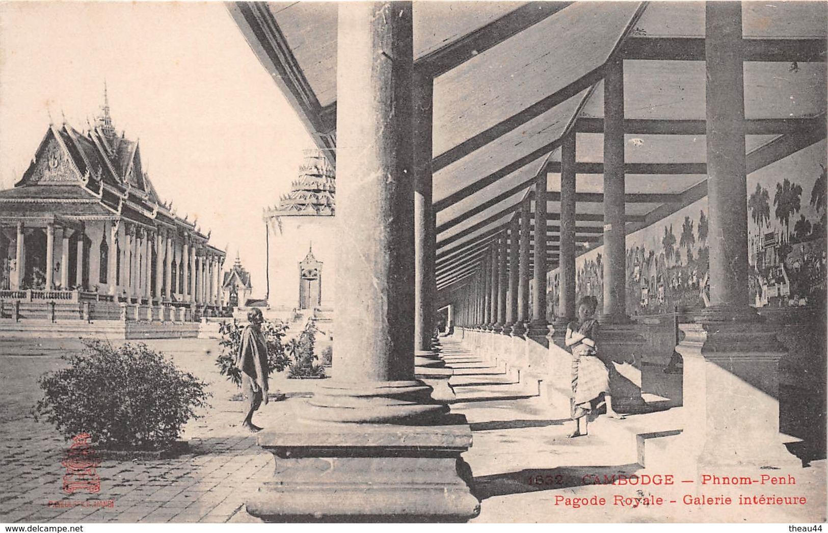 ¤¤  -  CAMBODGE   -  PHNOM-PENH   -  Pagode Royale - Galerie Royale  -  ¤¤ - Camboya