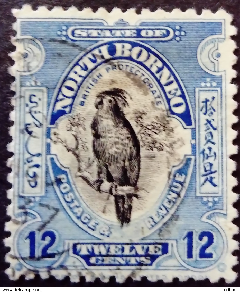 Borneo 1925 Animal Oiseau Bird Cacatoes Dent 12,5 Yvert 224 O Used - Nordborneo (...-1963)