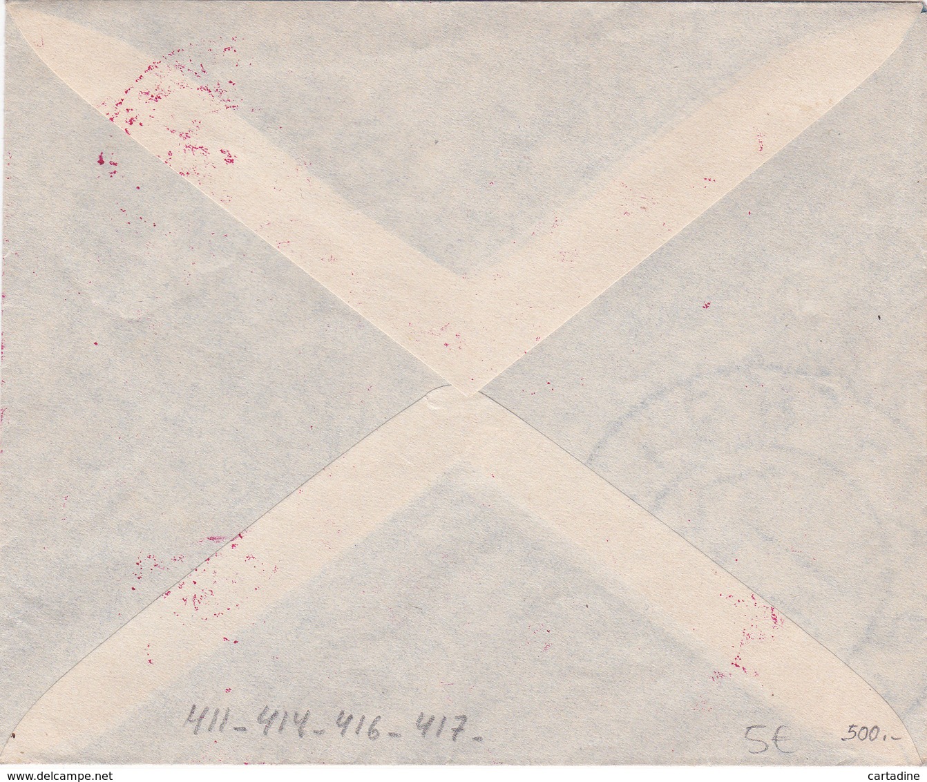 Lettre Yougoslavie - Timbres N° 411 - 414 - 416 Et 417 -  Année 1945 - Lettres & Documents