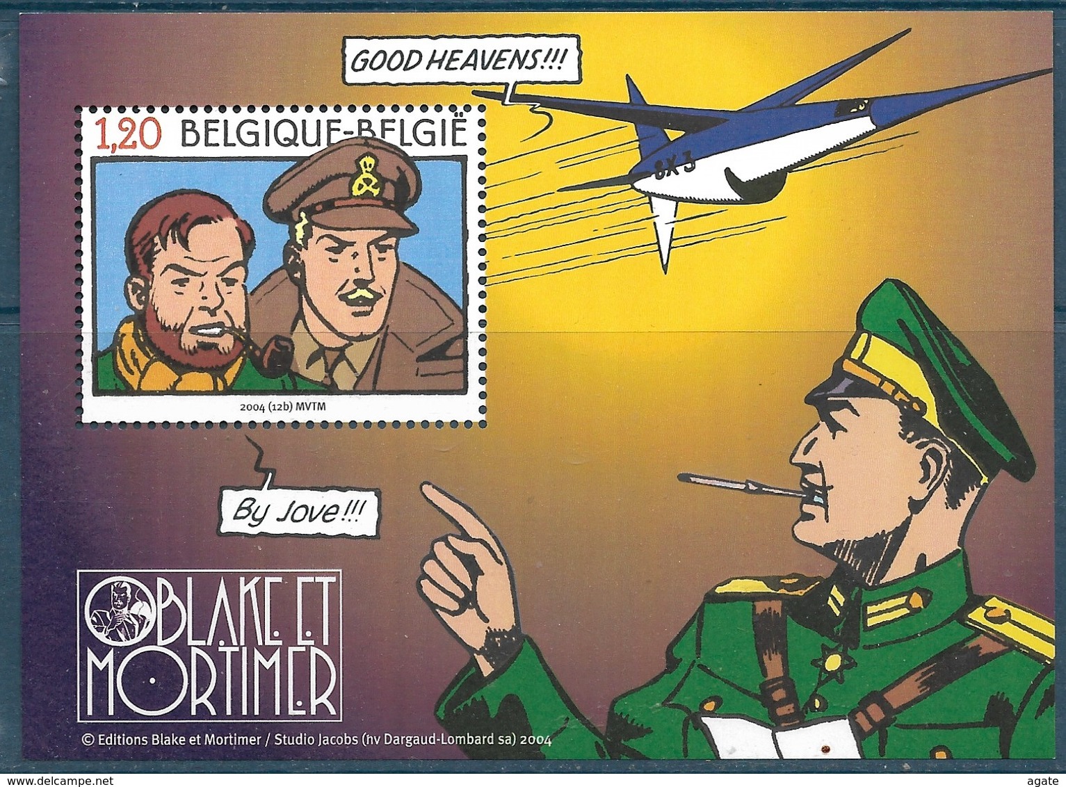 3670 BELGIQUE - Blake Et Mortimer - Emission Commune France-Belgique (2004) Neuf** - Gemeinschaftsausgaben