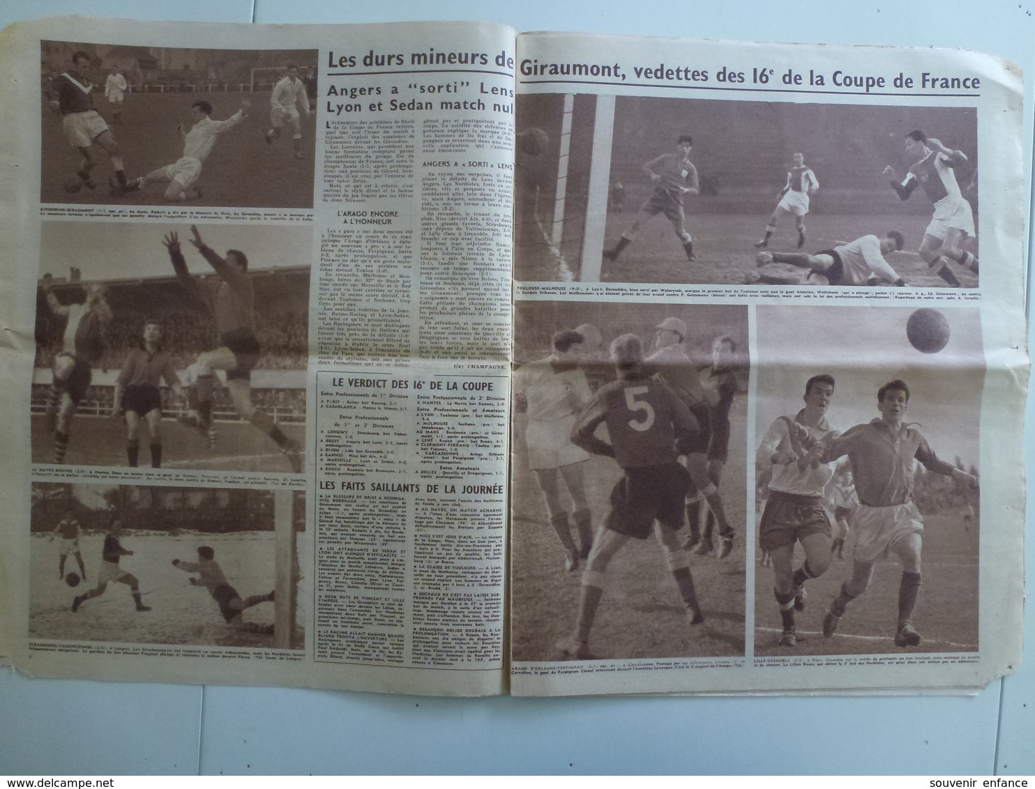 Miroir Des Sports 7 Mars 1955 504  Football Giraumont Mineurs Coupe De France Cyclisme Duffraisse - Sport