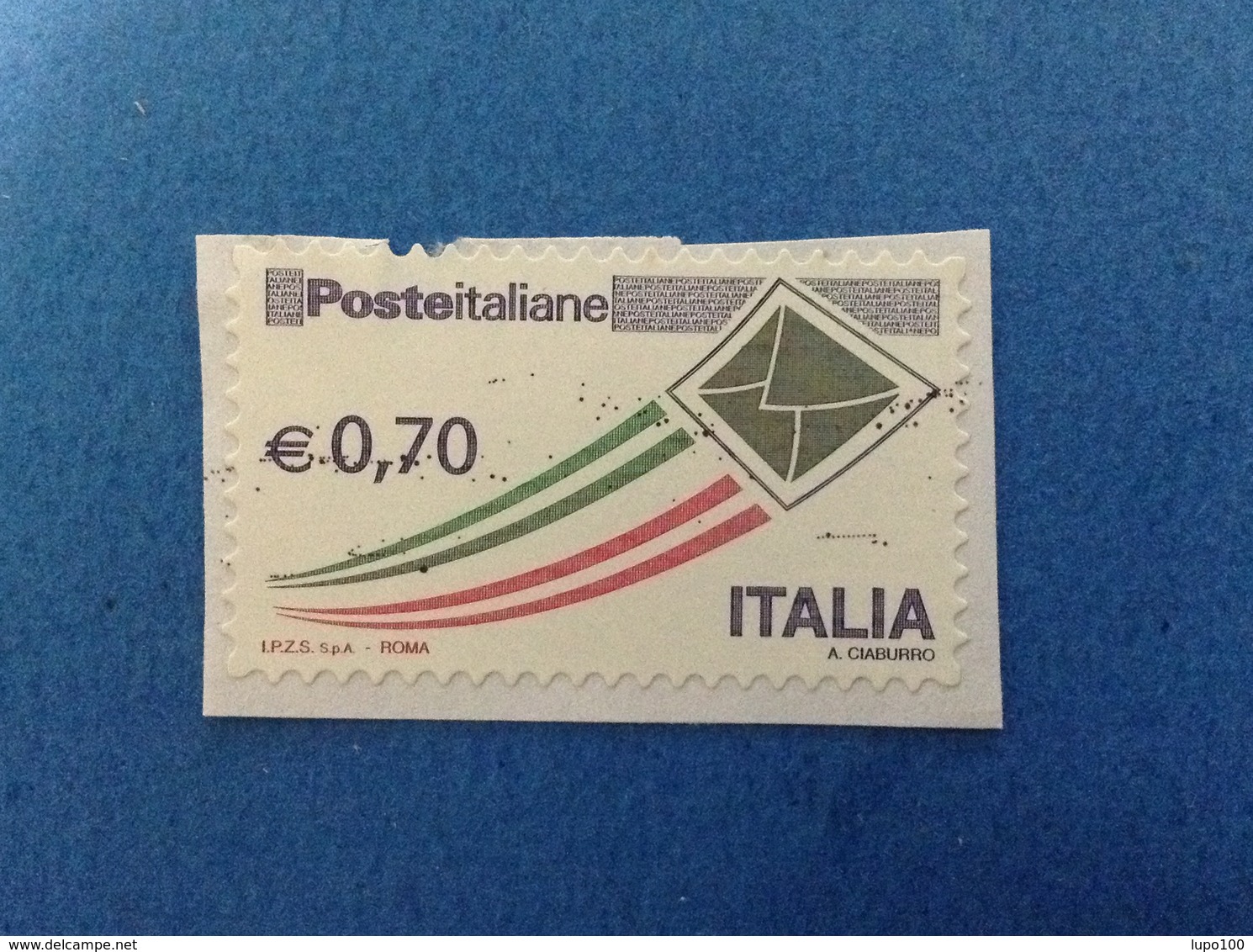 2013 ORDINARIO BUSTA 0,70 ITALIA FRANCOBOLLO USATO STAMP USED - 2011-20: Usati