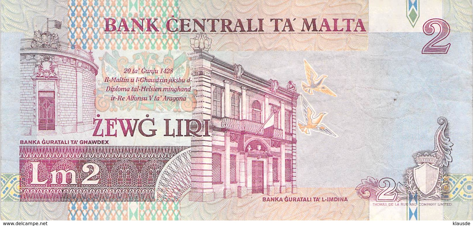 2  Liri Malta 1967 VF/F (III) - Malta