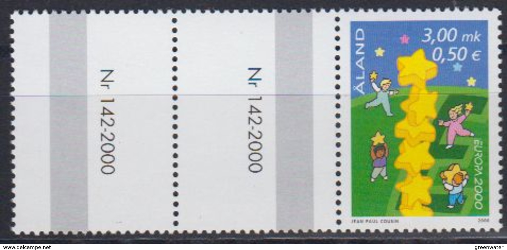 Europa Cept 2000 Aland 1v (large Margin)  ** Mnh (43089J) - 2000