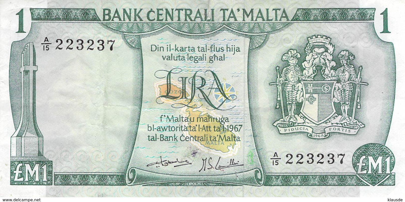 1 Pound Malta 1967 VF/F (III) - Malta