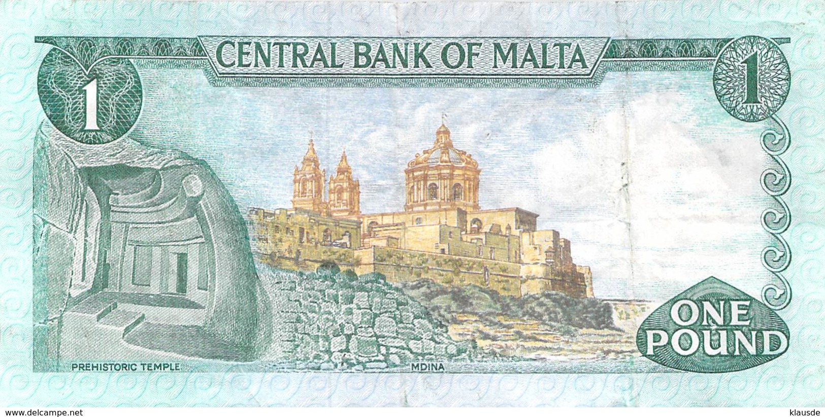 1 Pound Malta 1967 VF/F (III) - Malta