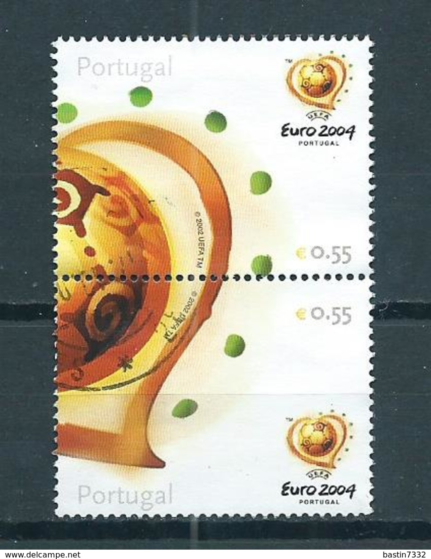 2003 Portugal Pair EURO 2004 Football,soccer Used/gebruikt/oblitere - Used Stamps