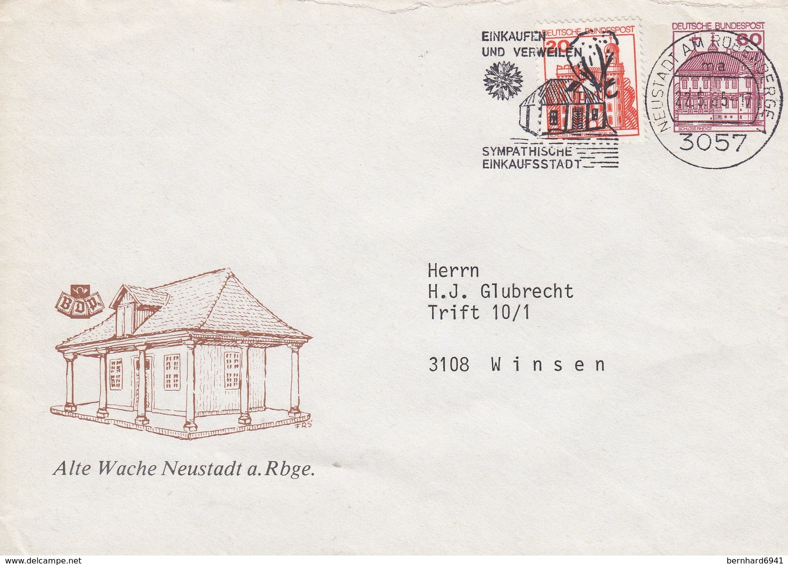 PU 115/23  Alte Wache Neustadt A.Rbge, Neustadt,Rübenberge - Private Covers - Used