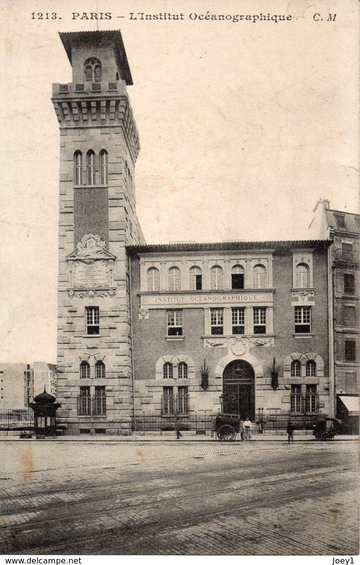 Cpa Paris Institut Océonographique. - Enseignement, Ecoles Et Universités