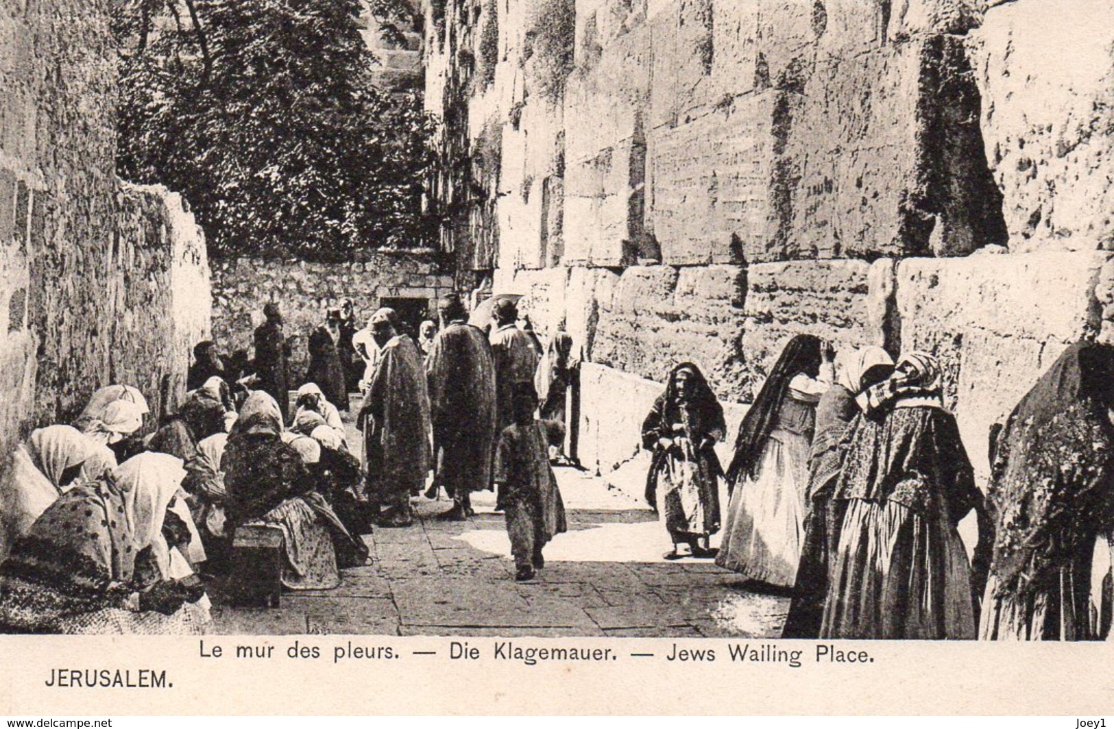 Cpa Jérusalem Le Mur Des Pleurs. Edition Pierre Michel Et Fils Bethléem,Jérusalem. - Israel