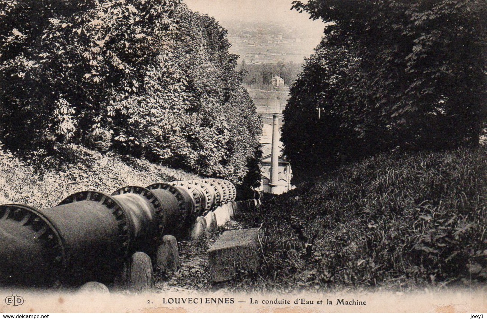 Cpa Louveciennes-la Conduite D'eau Et La Machine. - Louveciennes