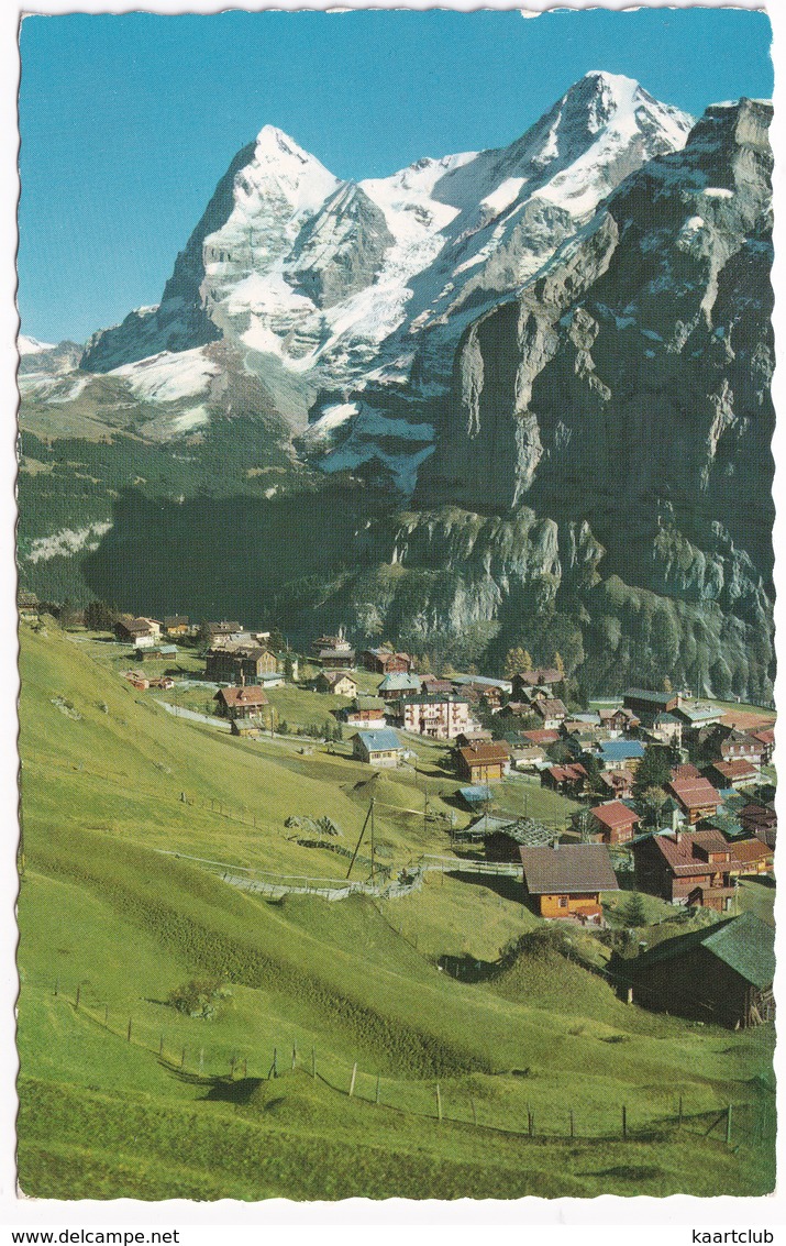 Mürren (1642 M) Mit Eiger (3975 M) Und Mönch (4105 M) - Mürren