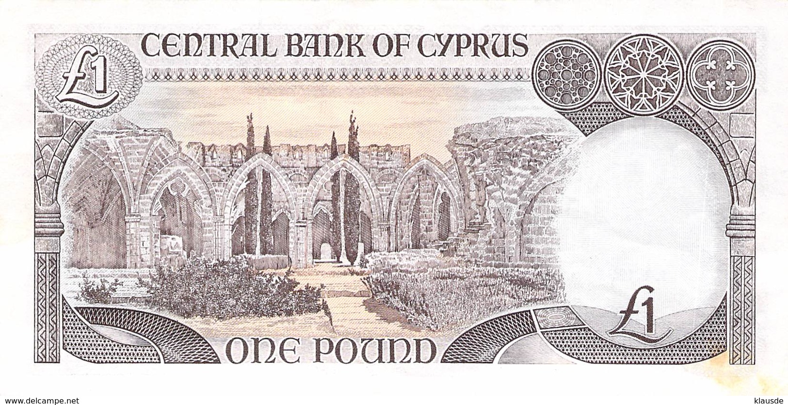 One Pound Zypern 1992 AU/EF (II) - Chipre