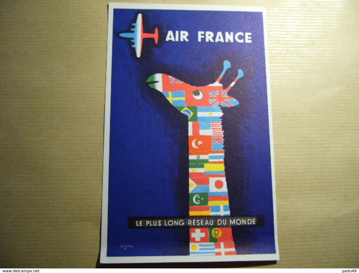 1 Carte Postale SAVIGNAC Air FRANCE - Savignac