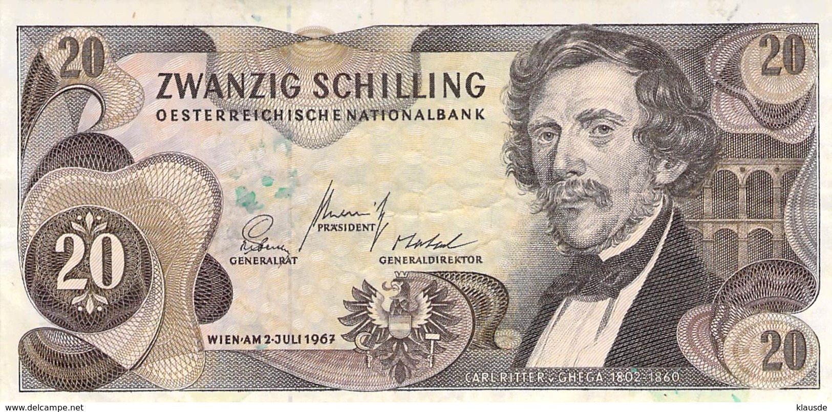 Zwanzig Schilling Österreich 1967 AU/EF (II) - Oesterreich