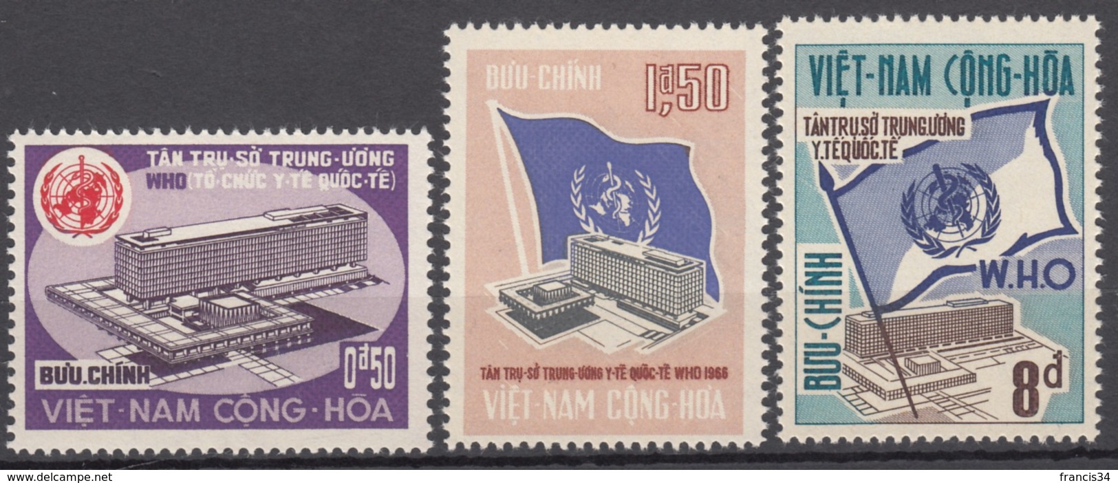 Du N° 294 Au N° 296 Du Vietnam Du Sud - X X - ( E 602 ) - Viêt-Nam