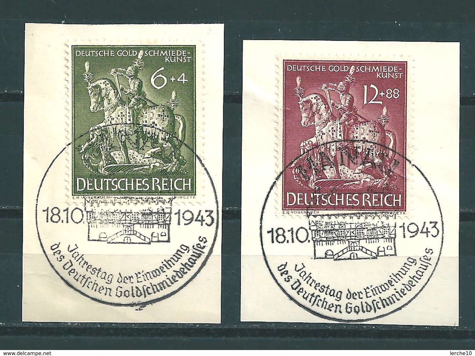 MiNr. 860-861 Briefstücke (b20) - Gebraucht