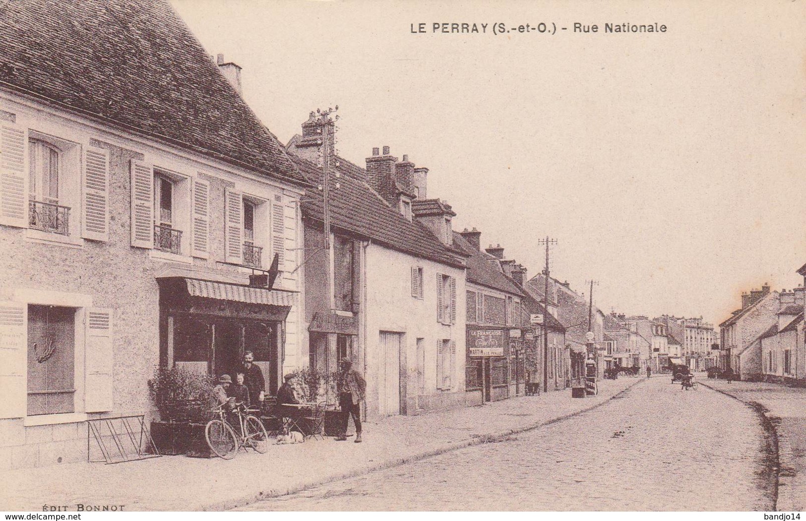 Le Perray En Yvelines  - Rue Nationale  ( Animation)   -  Scan Recto-verso - Le Perray En Yvelines