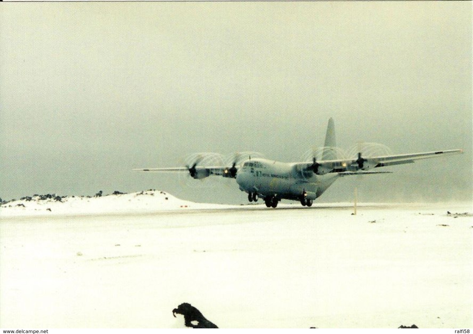 1 AK Island Jan Mayen Zu Norwegen * Ein Flugzeug Hercules C-130 Auf Dieser Insel Im Nordatlantik * - Norwegen