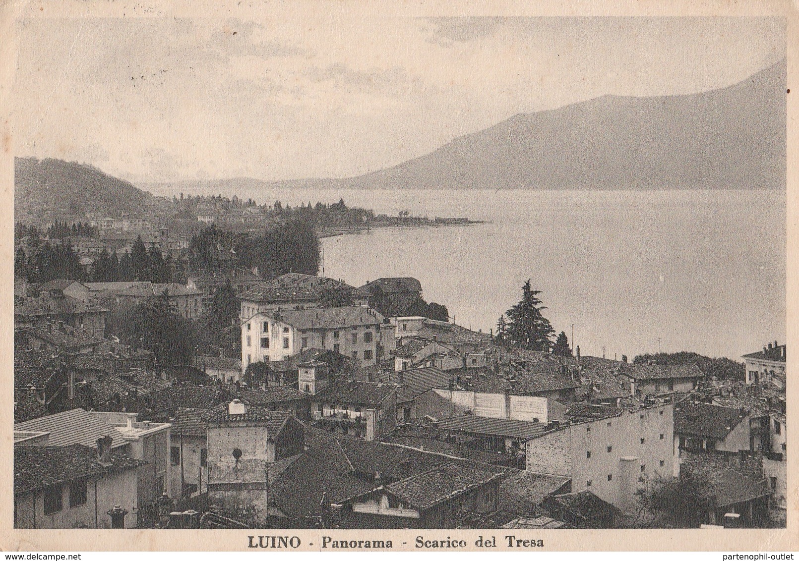 Cartolina - Postcard /    Viaggiata - Sent /  Luino, Panorama.  ( Gran Formato ) Anni 30° - Varese
