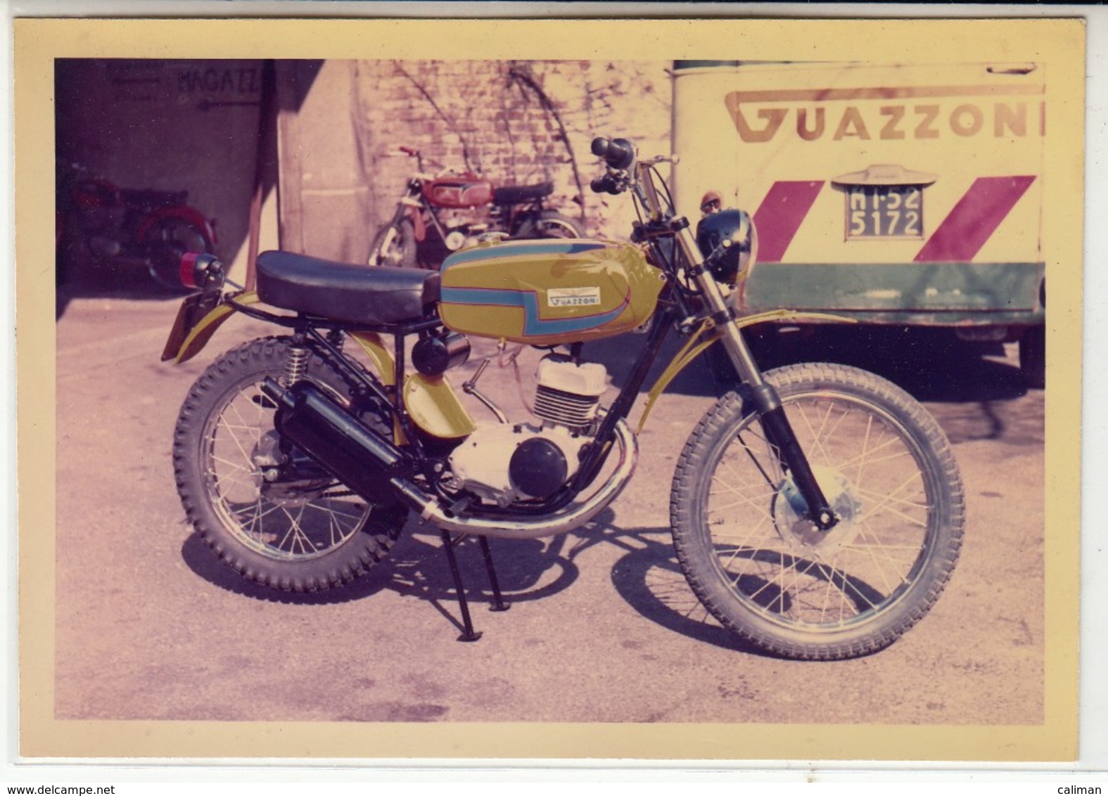 MOTO MOTORCYCLE GUAZZONI MILANO - FOTO ORIGINALE ANNI '70 - Altri & Non Classificati