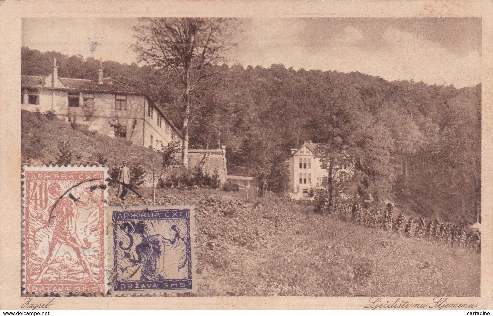 Zagreb - Lječilište Na Sljemenu - Timbre N° 63+70 - 1920? - Jugoslawien