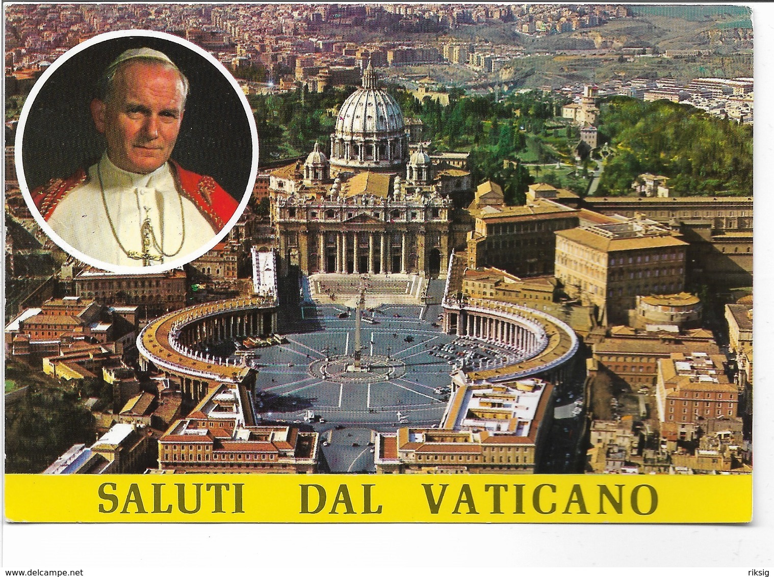 Saluti Dal Vaticano. Sent To  Denmark.  B-3664 - Vaticano (Ciudad Del)