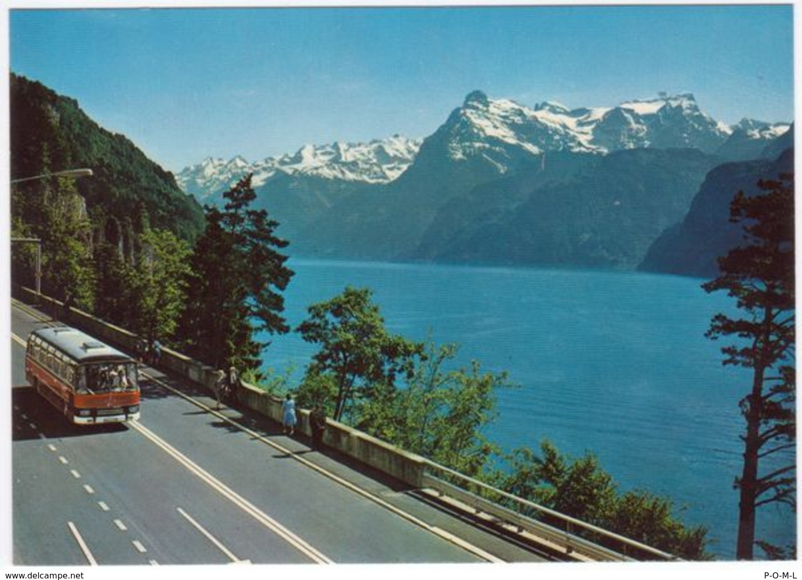 Reisecar Auf Der Axenstrasse, Vierwaldstättersee - Altri & Non Classificati