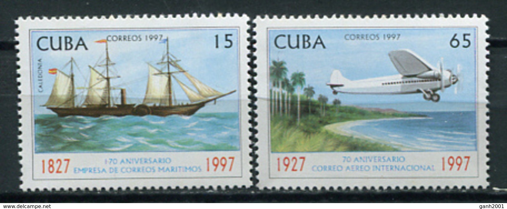 Cuba 1997 / Ships Airplane MNH Barcos Aviones Aviation Schiffe Bateaux / Cu13411  18 - Barcos