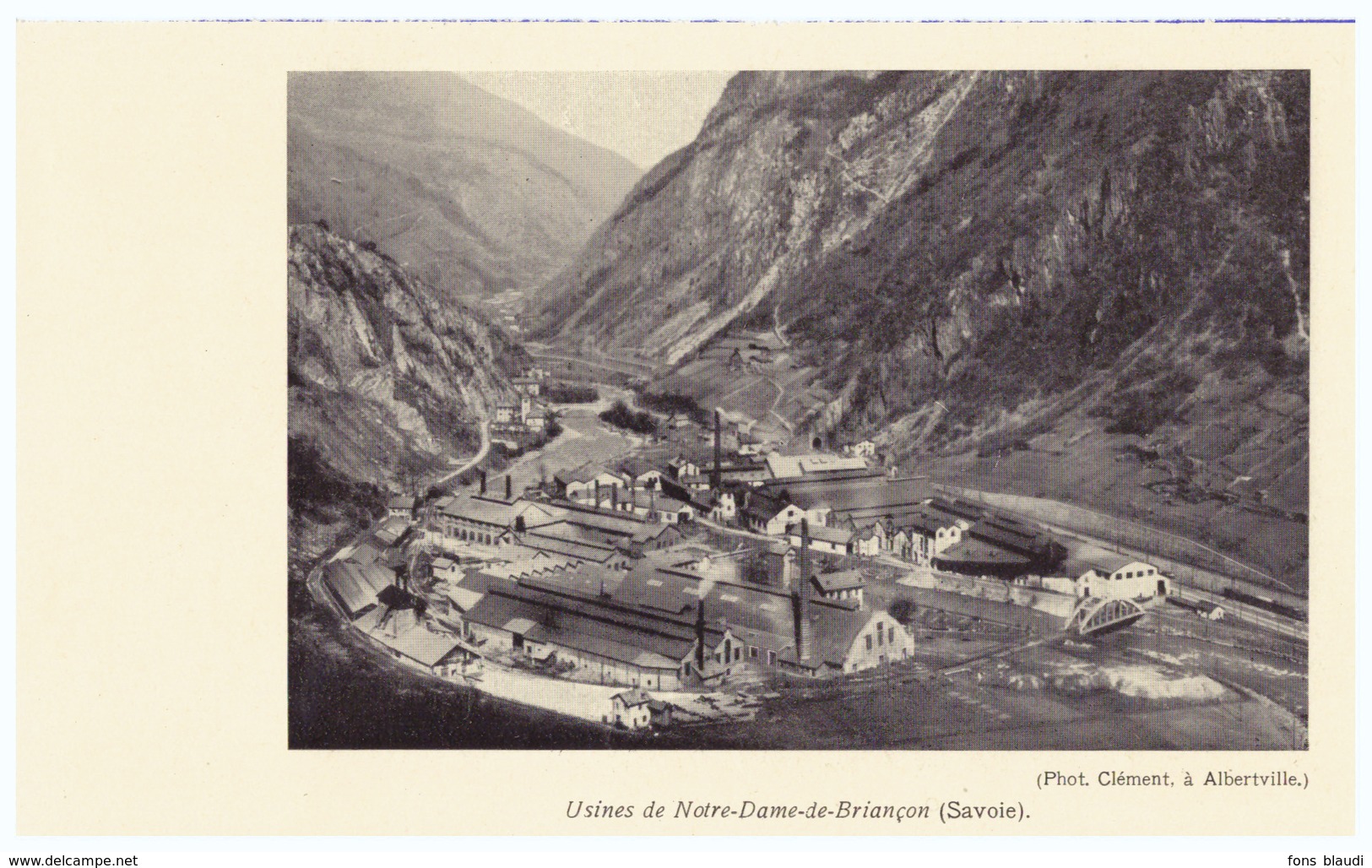 Vers 1935 - Iconographie - La Léchère (Savoie) - L'usine De Notre-Dame-de-Briançon - FRANCO DE PORT - Non Classés