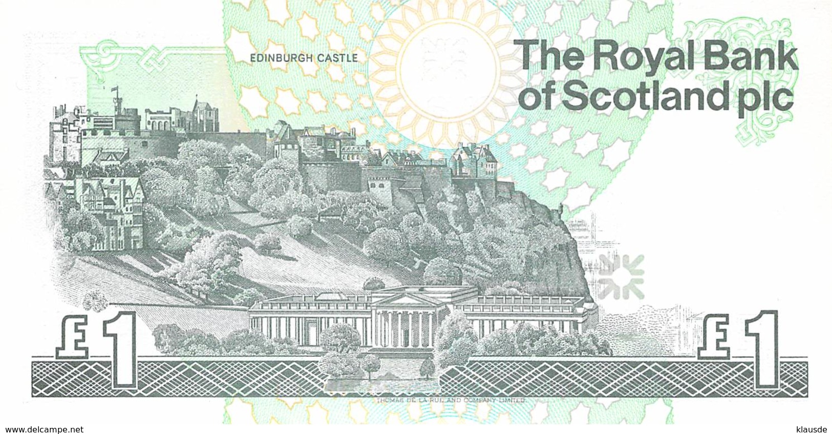 One Pound Scottland 2000 UNC - 1 Pond