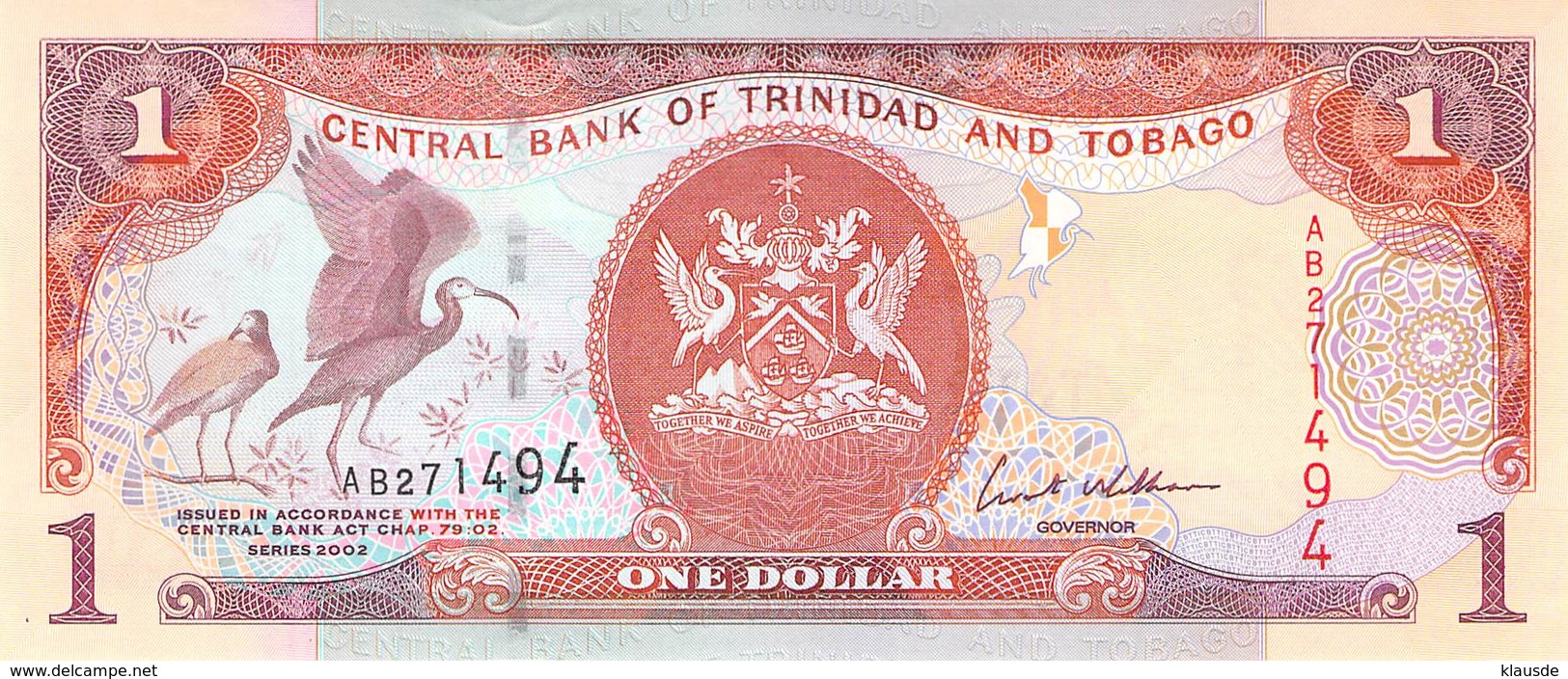 One Dollar Trinidad And Tobago 2002 UNC - Trindad & Tobago