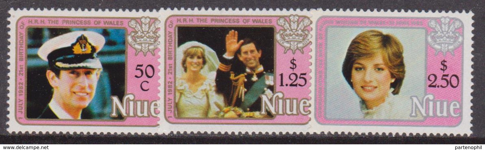 Niue - Royal Wedding Set MNH - Case Reali