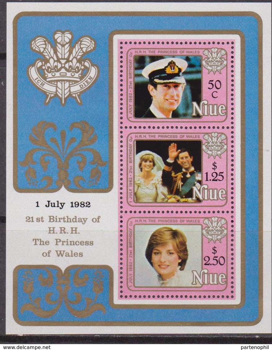 Niue - Royal Wedding Set MNH - Case Reali