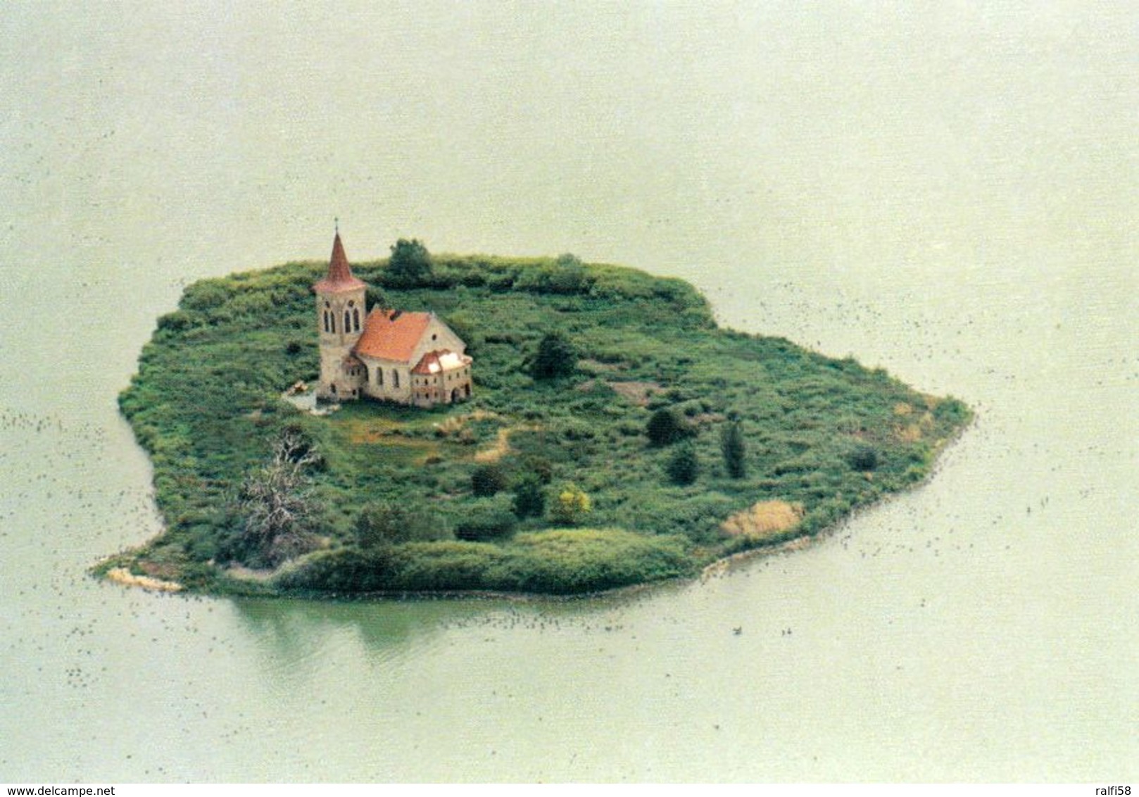 1 AK Tschechien * Kirche St. Linhart, Erb. Ab Dem 12. Jh. Heute Auf Einer Insel Im Stausee Da Der Ort Musov überflutet - Tchéquie