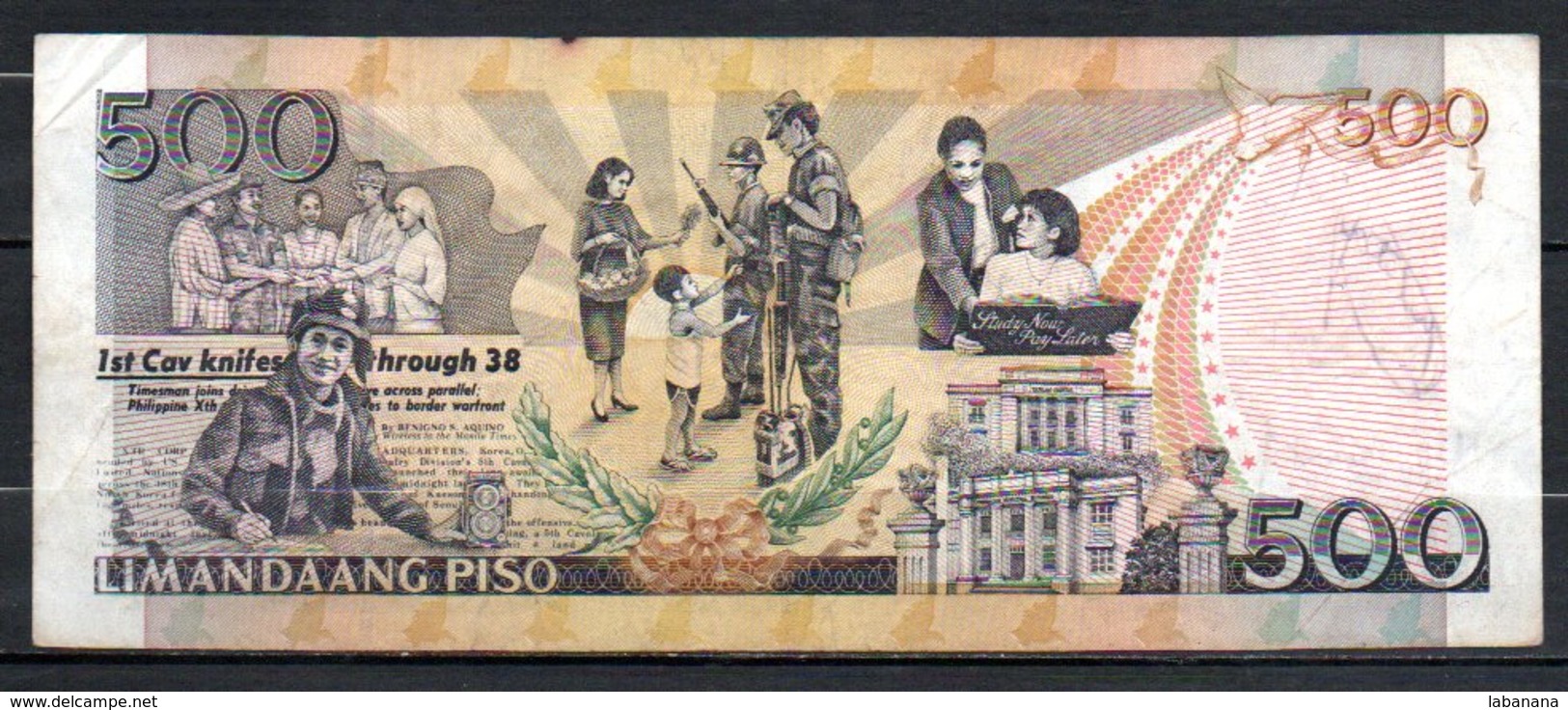 624-Philippines Billet De 500 Piso 2005 JQ456 - Philippines