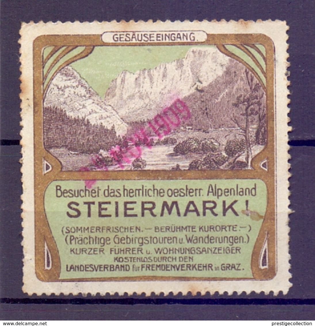 CINDERELLA  ERINOFILO STEIERMARK   (GIUGN1900B139) - Erinnofilia