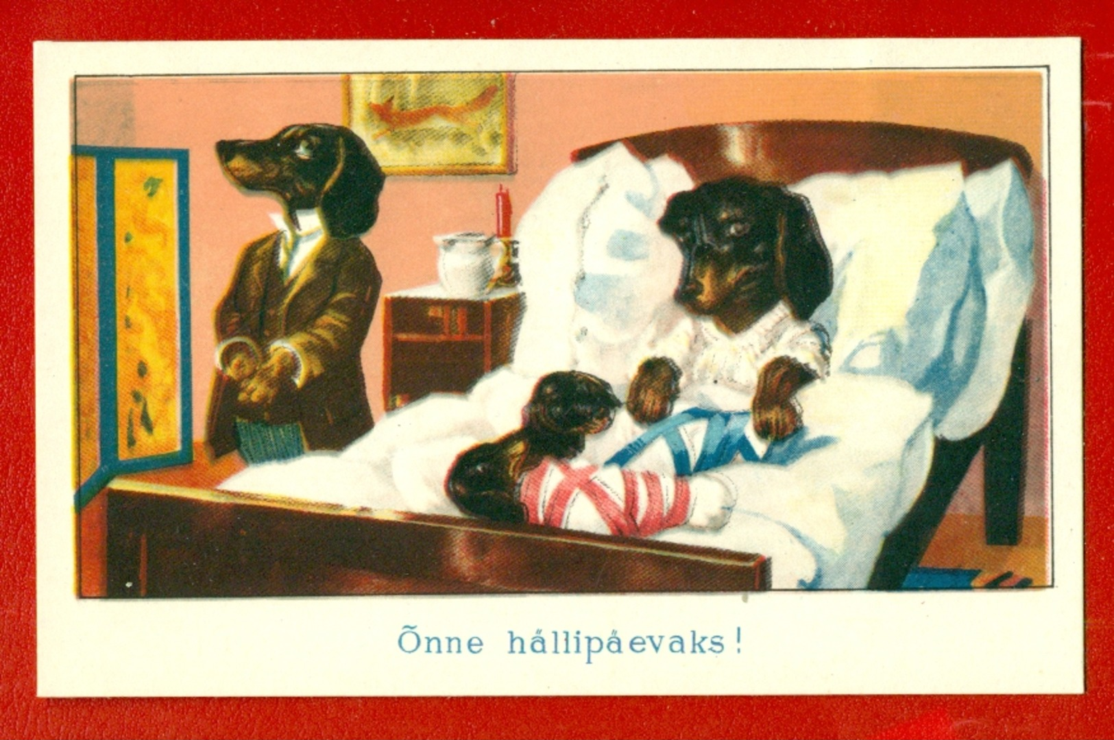 DOG DACHSHUND VINTAGE POSTCARD 410 - Hunde