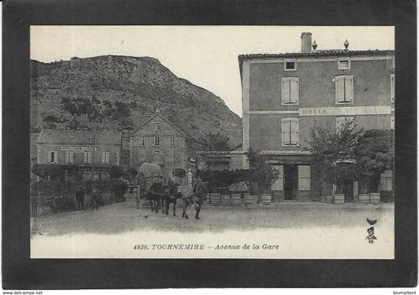 CPA Aveyron 12 Tournemire Attelage Non Circulé - Autres & Non Classés