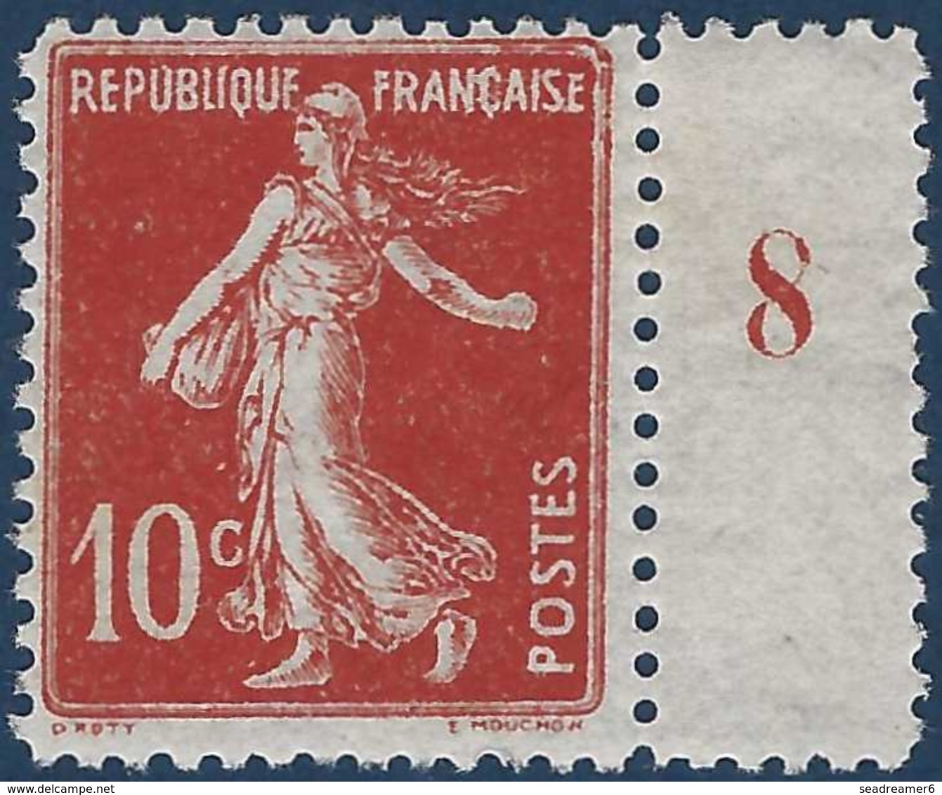 France Semeuse Faux De Turin N°138** Bdfeuille Millésime 8 Superbe - 1906-38 Semeuse Camée