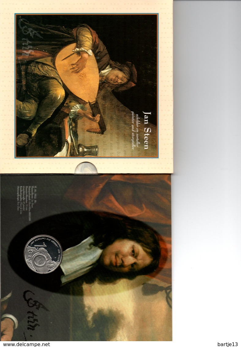 NEDERLAND 10 GULDEN 1996 ZILVER FDC JAN STEEN IN ORIGINELE FOLDER - 1980-2001 : Beatrix