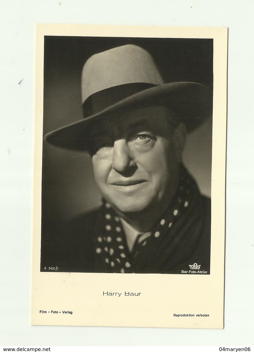 --HARRY  BAUR     .* "" Film  Foto   .""-- Verlag - Artisti