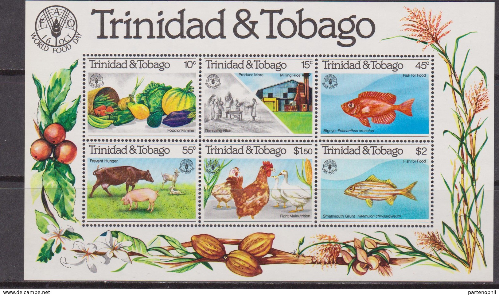 Trinidad & Tobago - Farm Agricolture Agricoltura FAO  Set MNH - Agricoltura